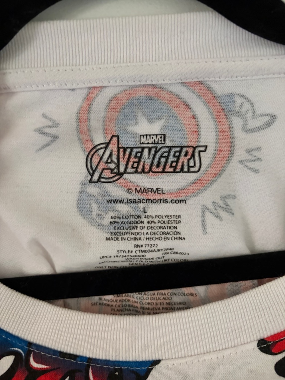 Disney Marvel Captain America Graffiti Graphic Tee - Women’s Boxy Cut Style - Picture 3 of 3